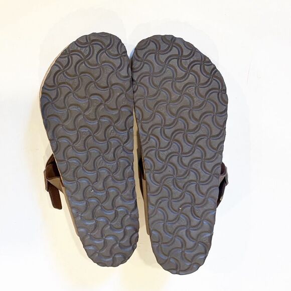 Birkenstock Gizeh Sandals Shoes Flip Flop Slip On Size 40 made in Germany Tan - Picture 9 of 11